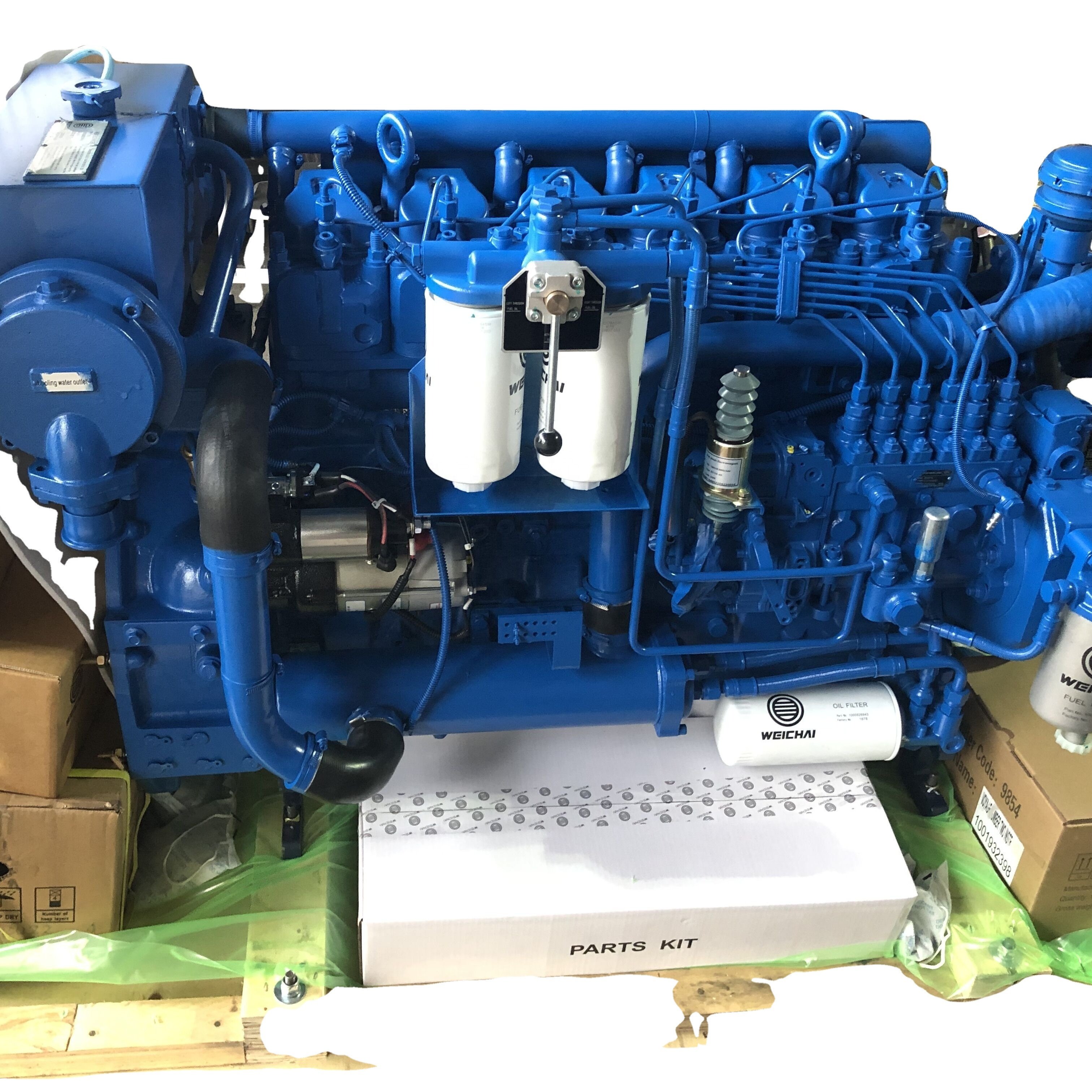 MARINE DIESEL ENGINE WEICHAI BRAND MODEL WP6 185HP 2100RPM for FISHING BOAT